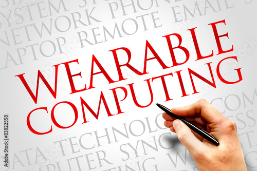 Wearable Computing word cloud concept photo