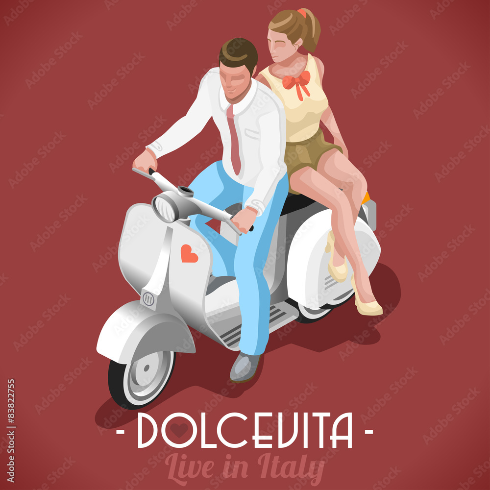 Fototapeta premium The Sweet Life of Marcello and Audrey