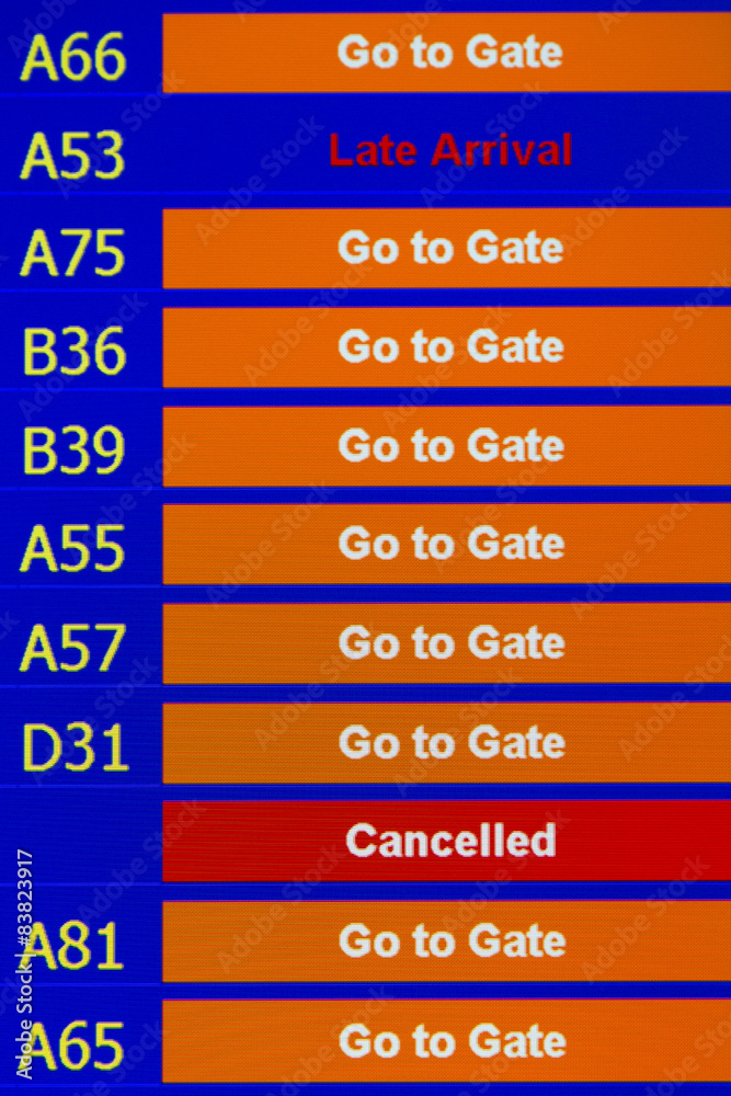 Obraz premium Terminal Info Board