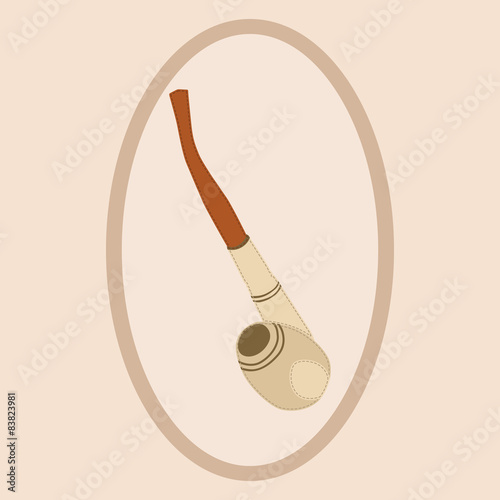 Smoking pipe. Vector illustration