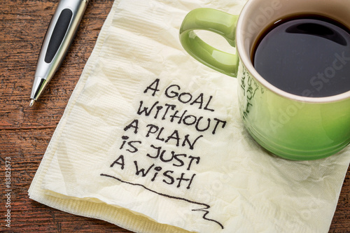 goal without plan is just wish photo