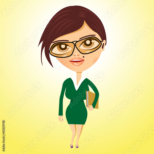 business woman with beauty spot 