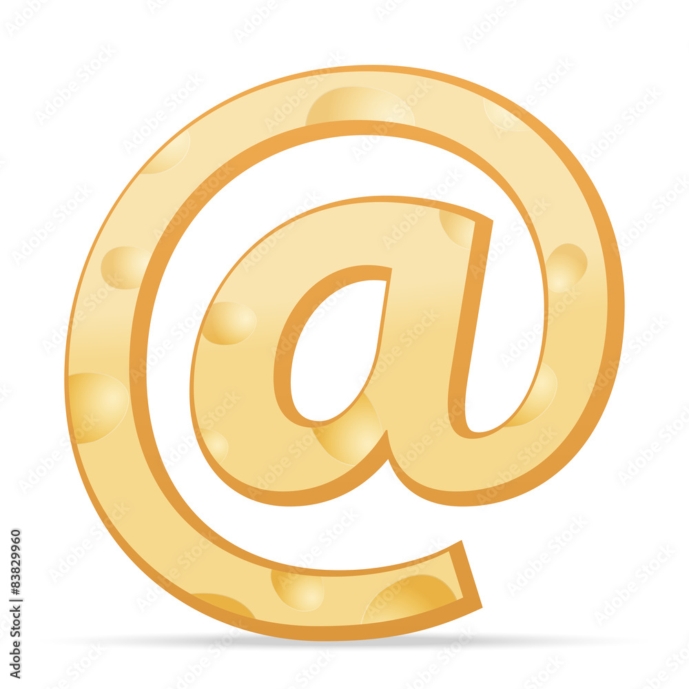 Cheese email symbol Cheese email symbol
