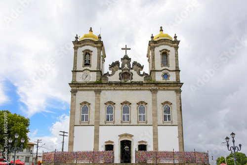 Famous church of Nosso Senhor do Bonfim in the city of Salvador, Bahia photo