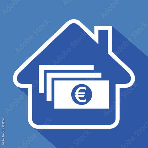 Logo maison et billets.