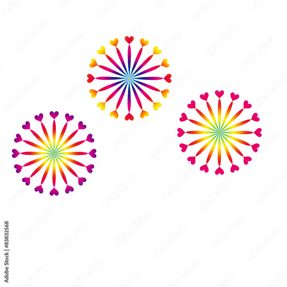 ハート花火 ハート花火