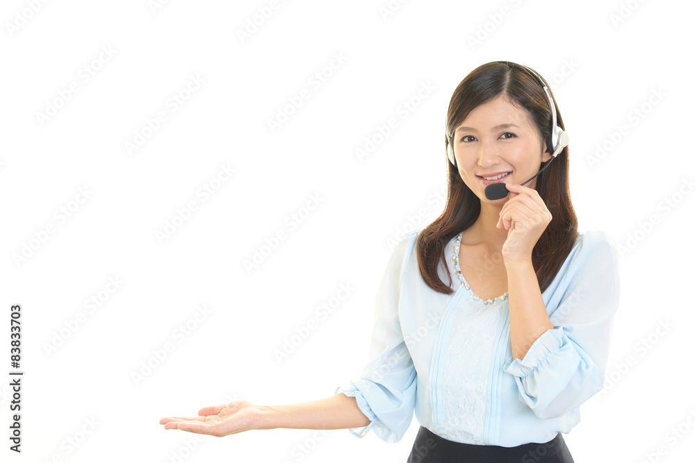 笑顔のオペレーター 笑顔のオペレーター
