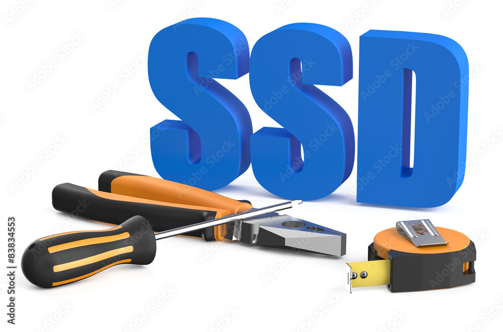 Fotografie SSD service and repair concept