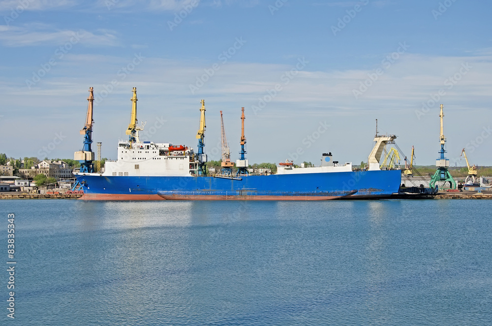 Ferry in the port of Kerch
