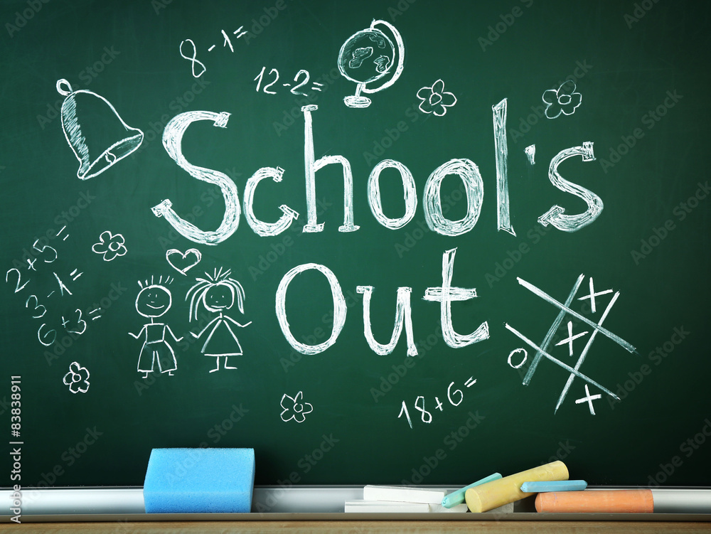 Inscription on blackboard background Inscription on blackboard background