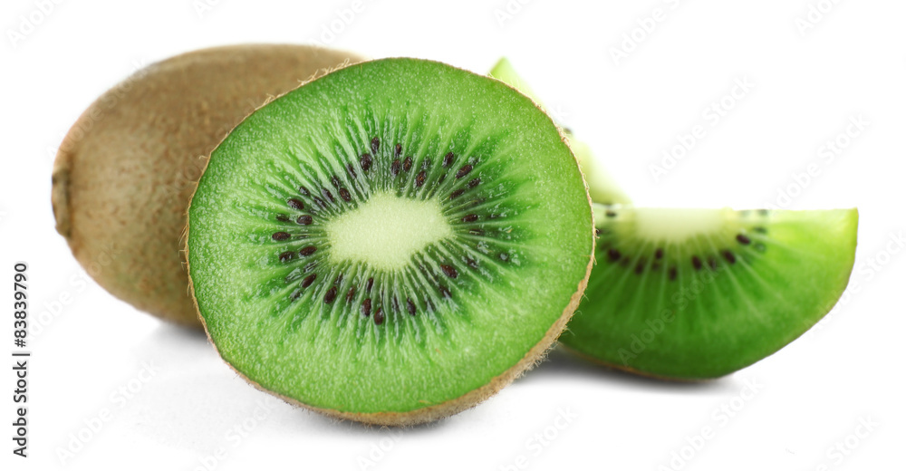 Fototapeta premium Juicy kiwi fruit isolated on white