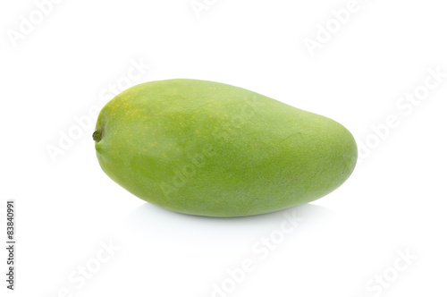 mango isolated fruit on white background, macro