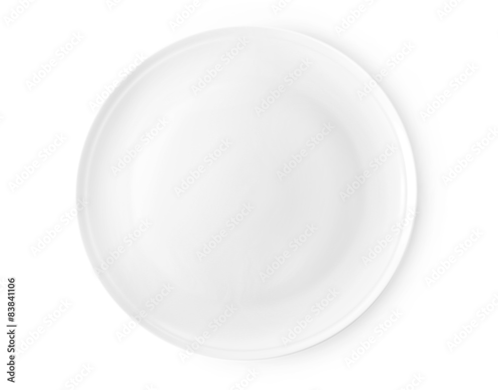 Empty plate isolated on white Empty plate isolated on white