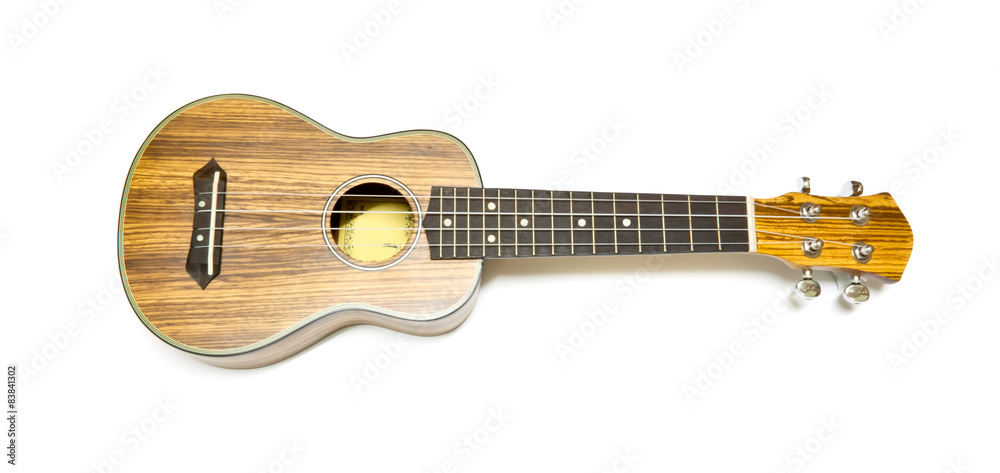 Obraz premium Ukulele, four strings musical instrument