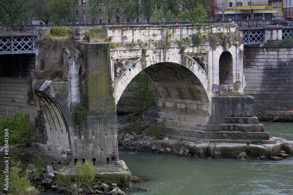 The Emilio Bridge in Rome, Lazio, Italy.