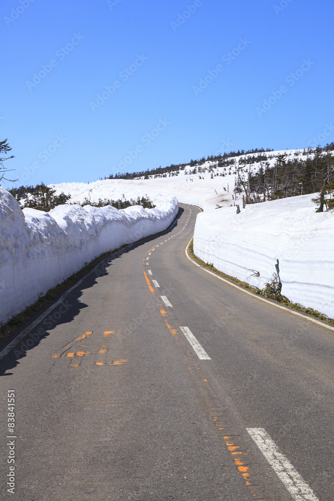 Hachimantai Aspite Line, Corridor of Snow, Akita~Iwate, Japan