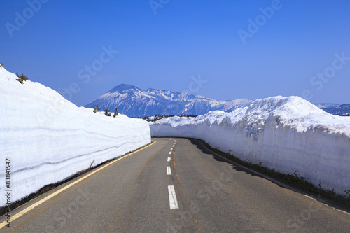 Hachimantai Aspite Line, Corridor of Snow, Akita~Iwate, Japan photo