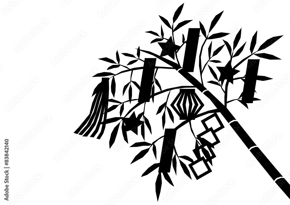 七夕飾り 切り絵 イラスト Stock Illustration Adobe Stock