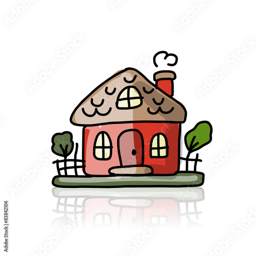 House icon, sketch for your design