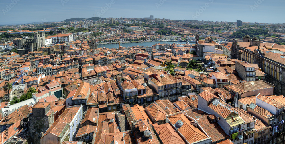 Panoramic Rooftop View of Porto, Portugal