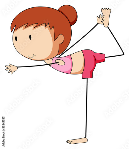 Girl and Yoga