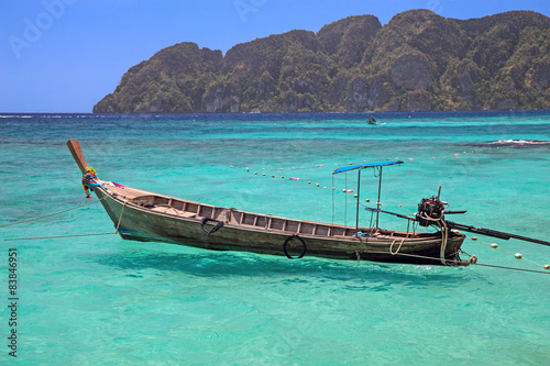 Thai island. Longtail Boat