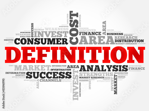 DEFINITION word cloud, business concept