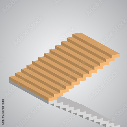 Steps to Success, stair vector, illustration