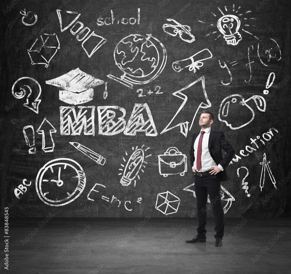 A concept of the MBA degree. A concept of the MBA degree.