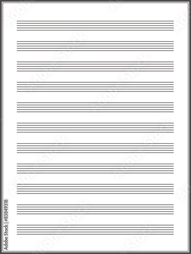 a note paper for musical notes