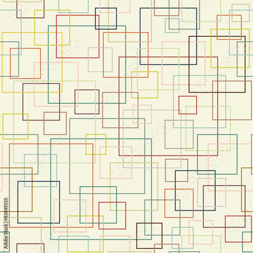 Square seamless pattern. Vector background