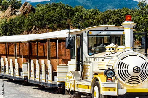 Le petit train in Collioure, Südfrankreich