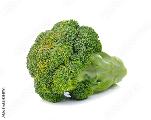 Broccoli isolated on a over  white background