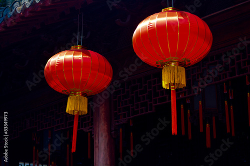 Chinese paper lanterns lights