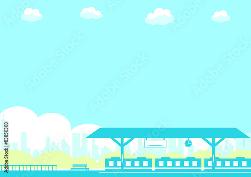 駅　電車