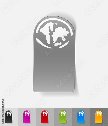 realistic design element. the World Islands