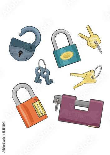 Set of locks