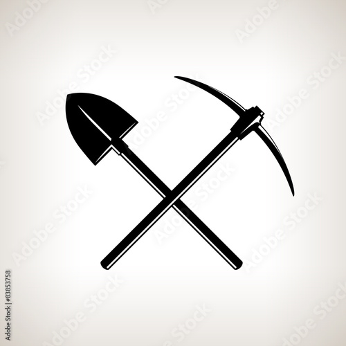 Crossed Shovel and Pickaxe