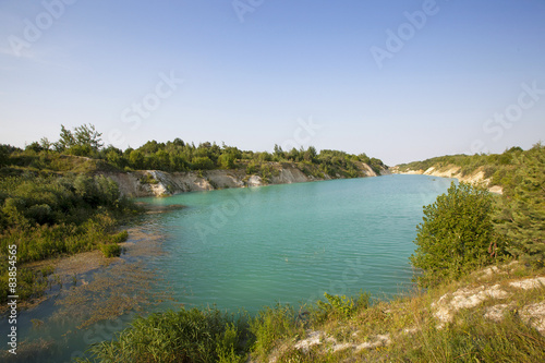 the artificial lake 