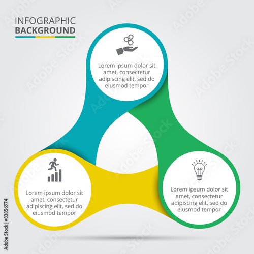 Vector circle element for infographic.