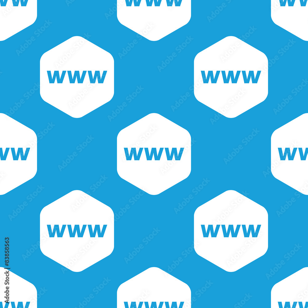 WWW hexagon pattern WWW hexagon pattern