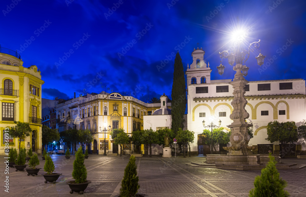  Plaza de la Virgen de los Reyes at Seville.  Spain