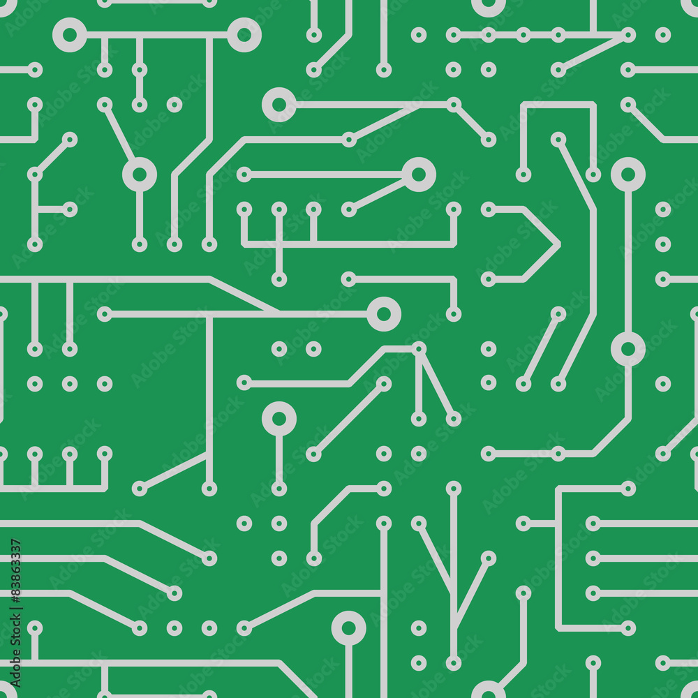 printed circuit seamless pattern printed circuit seamless pattern