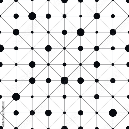 Billede på lærred geometric seamless pattern