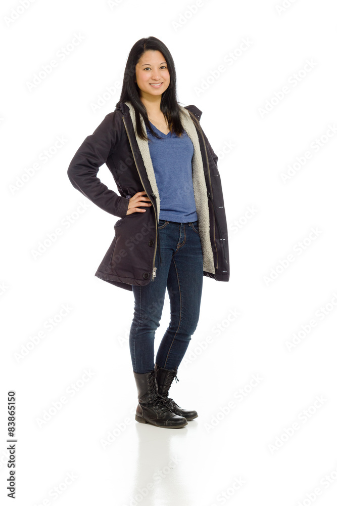 Model expressing positivity Model expressing positivity