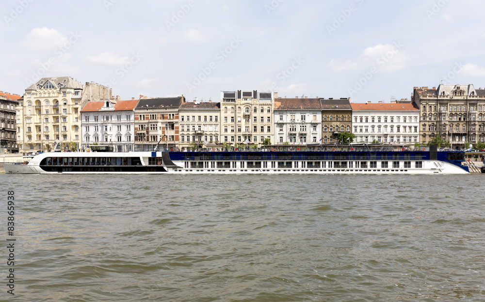 Ship restaurant on the Danube