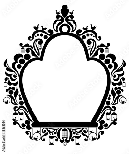 black cage ornament