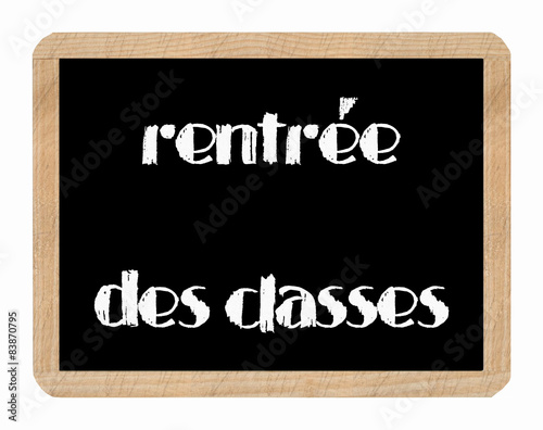 Ardoise rentrée des classes