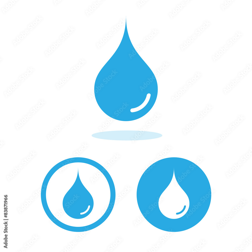 water drop icons set great for any use. Vector EPS10. water drop icons set great for any use. Vector EPS10.