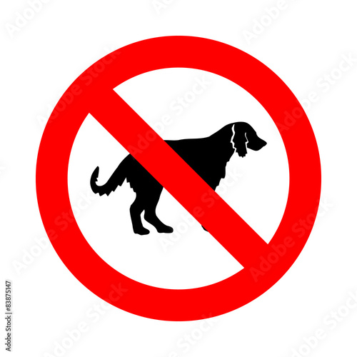 no dog icon great for any use. Vector EPS10.